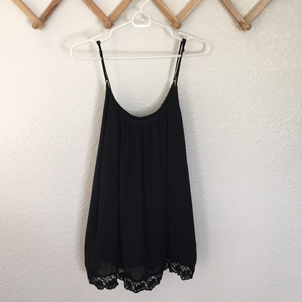 Flowy Black Tank